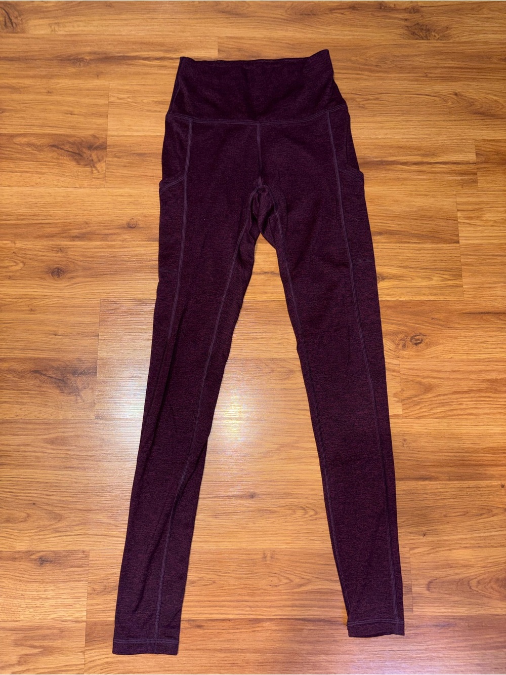 aerie Marled Plum/Maroon Active Leggings